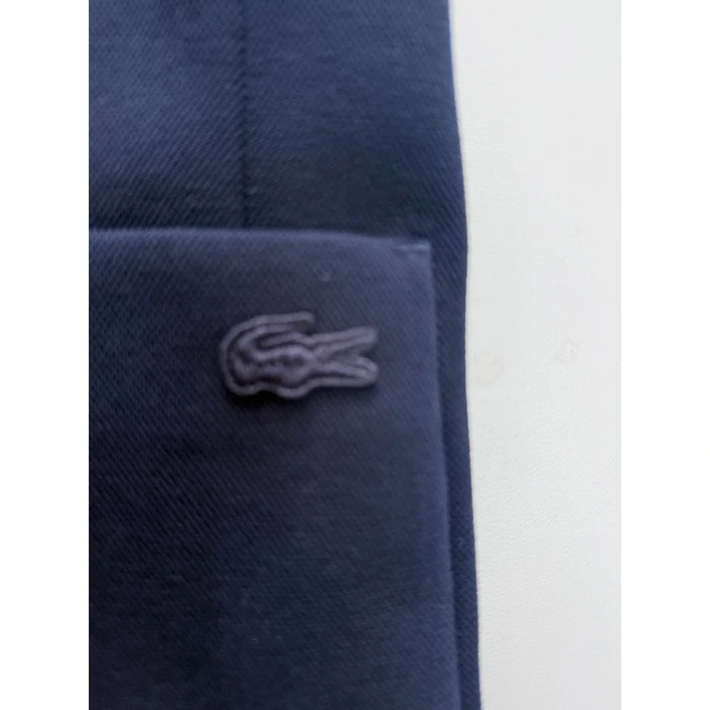 Lacoste Navy Blue Pique Knit Two-Button  Blazer Mens US S‎ FR 46
